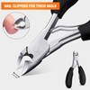 Orelex Toenail Clippers for Seniors Thick Toenails, Podiatrist Toenail Nipper,