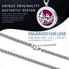 GV77ZF Women's Essential Oil Necklace, 316L Stainless Steel Pendant Aromatherapy