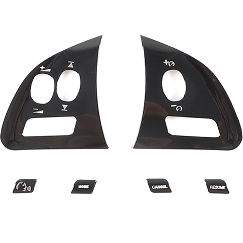 DIYUCAR Aluminium Alloy Black Car Styling Steering Wheel Knob Frame