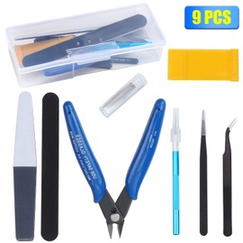 HSEAMALL 9PCS Gundam Modeler Basic Tools, Model Building Tools for Car Model Assembly Kit