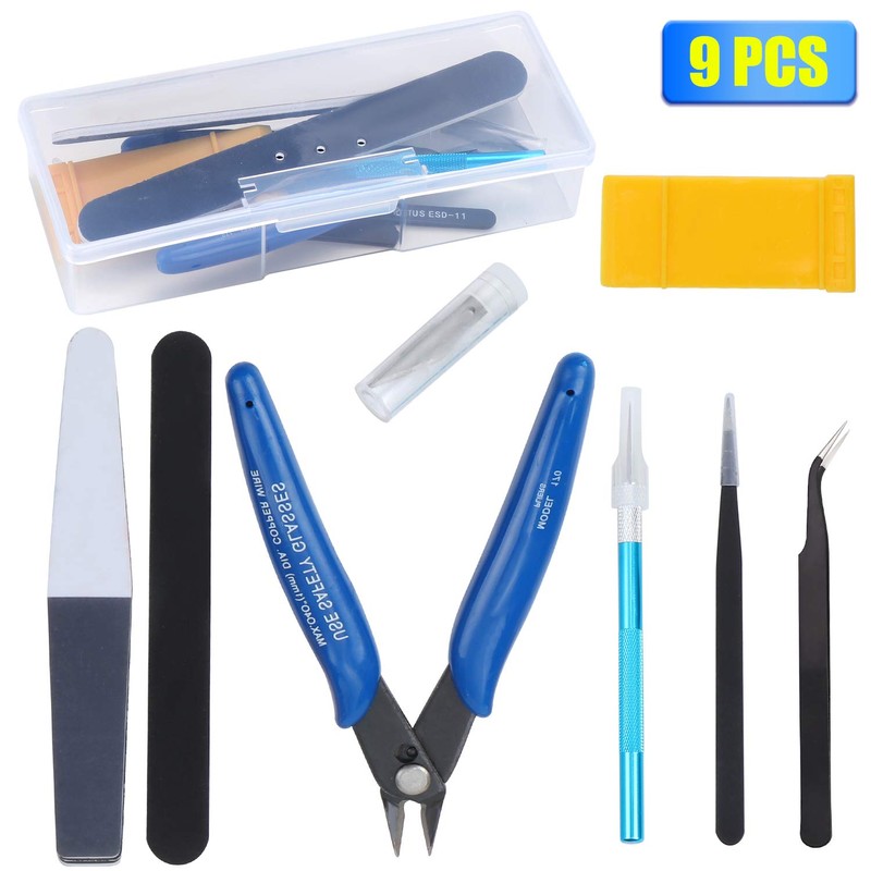 HSEAMALL 9PCS Gundam Modeler Basic Tools, Model Building Tools for