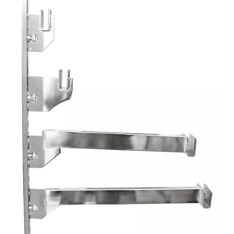 Exhivit Colgador De Cremallera Tipo U De 35cms P/ Barra