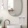 Linkidea Wall Mount Toothbrush Holder with Cover, Plastic Self Adhesive
