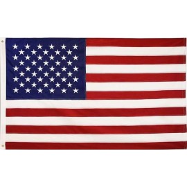 JC American USA US Flag Nylon Embroidered Grommets 8X12 FT 8' X 12'