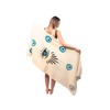 ICONIUM FASHION Evil Eye Printed, Turkish Peshtemal Towel, Cotton Bath