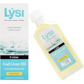 Aceite De Hígado De Bacalao Lysi Omega 3 Limón Menta 240 Ml