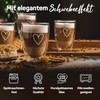 ElbFuchs® Latte Macchiato Glasses Double-Walled [2 x 350 ml] Gift