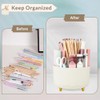 SKYDUE 360 Rotating Desk Pen Organizer with 5 Slots