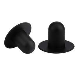 KINBOM Pool Plug Replacement, Compatible with Intex and Bestway, Filter Pump Strainer Hole Plug Stopper Pool Plugs for Above Ground Pool (2pcs, Black)