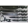 CL Set Cuchillos Millerhaus Pro Line Recubrimiento Ceramica Neg