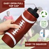 Yaomiao 2 Pcs Football Water Bottle for Boys 20 oz