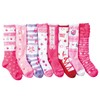 Konamiya Girls Socks, Girly Princess High Socks, 8/10 Pair Set, Relaxing Socks, Children, Kids, Girls 19-23cm A handle-8 pairs