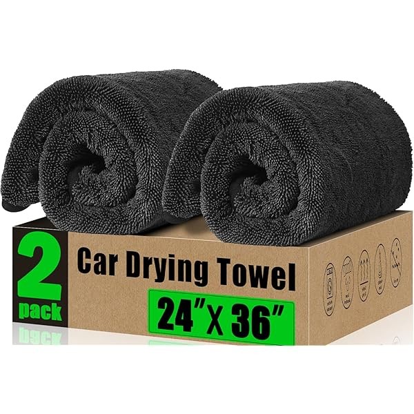 2 Pack Microfiber Towels (36"x 24") Extra Large Ultra Absorbent