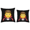 Man Vampire Throw Pillow