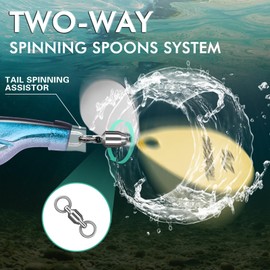 TRUSCEND Jigs de Pesca Señuelos Pesca Cucharillas para Lubina Lucio Carpa, Pesca Accesorios, Spinner Cebos Pesca Truchas Señuelos