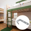 Mewuthede 4pcs Iron Bunk Bed Ladder Brackets, PVC Coated Stainless