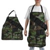 BBQ Apron Oxford Cloth Lightweight Kitchen Chef Grilling Apron for