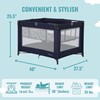 Dream On Me Zazzy Portable Playard with Bassinet in Navy,