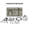 UK Security Supplies Traditional Nightlatch - 60mm Backset - Green