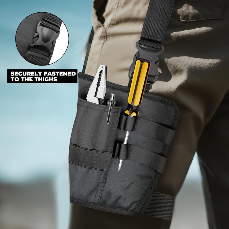Versatile Belt Bag, Tool Belt with Belt Clip, Portable Leg