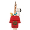 Peanuts Snoopy and Woodstock Sitting on Doghouse Holiday Night Light