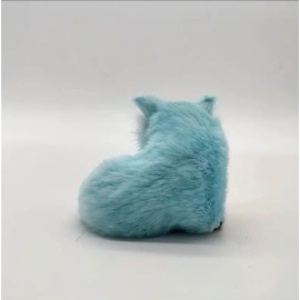 Unbranded 1pc, Blue Adorable Simulation Reclining Fox Ornament 2.56”X3.35” Life Like