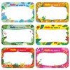 300 Pcs Name Tag Label Sticker in 6 Designs with