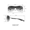 Southpole Men's Metal Rectangular Sunglasses, Gunmetal & White, 135 mm