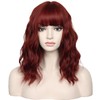 Short 14 Inches Pastel Wavy With Air Bangs Bob Cosplay