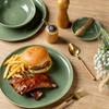 AmorArc Ceramic Dinnerware Sets,Handmade Reactive Glaze Stoneware Plates and Bowls