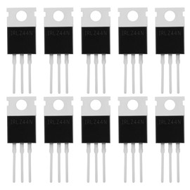 YINETTECH IRLZ44N Logic Level MOSFET Transistors 47A 55V N-Channel MOSFET Transistors 29 x 10 x 4.5 mm Used Electronic Switches Controllable Rectifier Pack of 10