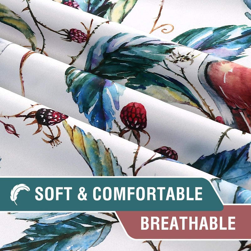 H.VERSAILTEX 100% Blackout Curtains 84 inch Length 2 Panels Set