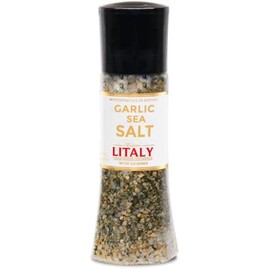 LITALY Garlic Salt Grinder Jar with No Added Preservatives