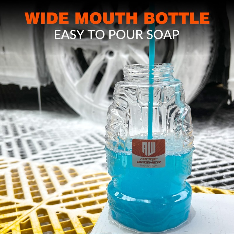 RIDGE WASHER Pressure Washer Gun Foam Cannon with Dual Connector