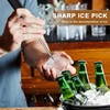 2 PCS Stainless Steel Ice Picks,Non-Slip Plastic Handle,Pick Tool for