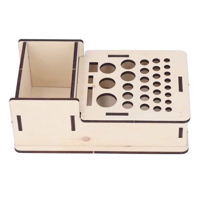 Leather Tools Storage Box Shelf Beech Leathers Craft Rack Stand