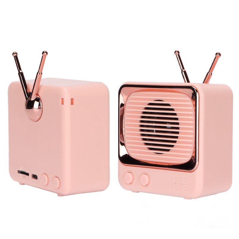 TV Shaped BT Speaker Wireless Lightweight Portable Mini Classic Style