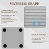 4PCS Gray Diatomite Tray Set, Water Absorbing Stone Coasters for