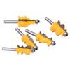 5Pcs/Set Router Bit Tenon Wood Milling Slot Cutter with 8mm