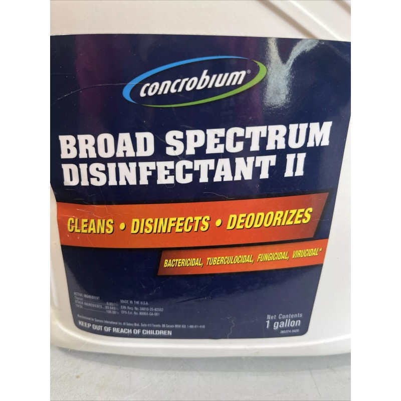 Concrobium Broad Spectrum Disinfectant 1 Gallon New & Sealed