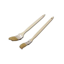 Handy Housewares 2-Piece Jumbo Barbecue BBQ Angled Basting Brushes with Extra-Long Handles - 1" and 2" Wide