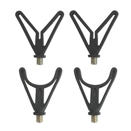 TJR Tackle 4pc Rod Rest heads 2 V Inline Front & 2 U Rear Heavy Duty Butt Rest