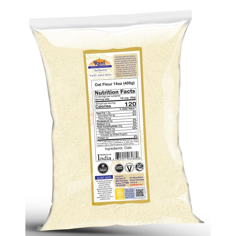 Rani Oat Flour 14oz (400g) ~ All Natural | Gluten