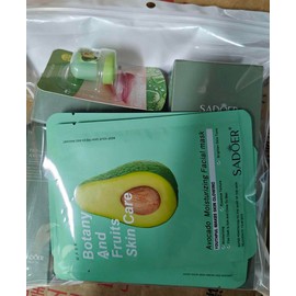 Avocado Skin Care Set, 9-In-1 Travel Skincare Kits for Hydrating & Soothing Skin, Daily Care Routine Kit with Avocado, Anti Aging Facial Kit for Women, Reduces Acne, Fine Lines & Wrinkles.