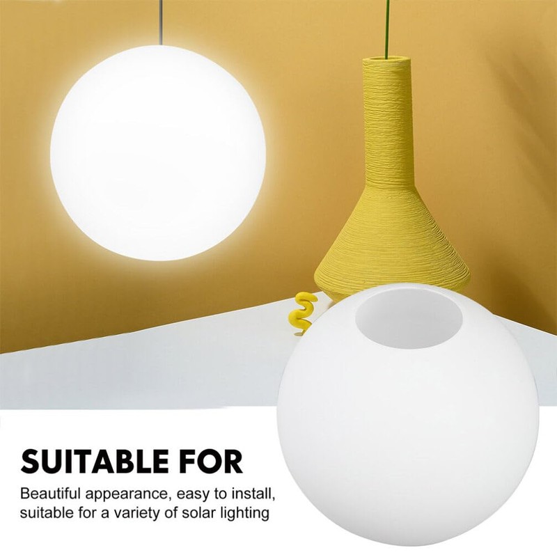 Alipis White Spherical Textured Lampshade Ceiling Lampshade for Living Room