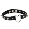 FM FM42 Green Simulated Leather PU Silver-tone Heart Ring Rivet