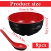 wutfuooo 8 Pack Melamine Noodle Soup Bowls, 32OZ Large Japanese