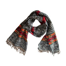 Handwoven Himalayas Yak Wool Shawl Wrap, Bohemian Extra big blanket wrap (Black)