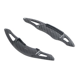 HIBEYO Steering Wheel Paddle Extension Fit for Subaru 2014-2022 Forester/2015-2020 Legacy/2012-2022 XV/2015-2022 Outback/2019 WRX/2012-2017 BRZ ABS Plastic Paddle Shifter Extension-Pattern Black