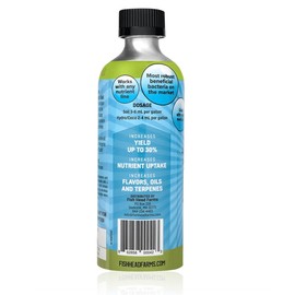 Fish Head Farms Organic Soil Conditioner for Yield and Flavor Enhancement. Improves Fertilizer Efficiency. Useful in Both Garden Soil and Hydroponics Applications. 500 mililiters